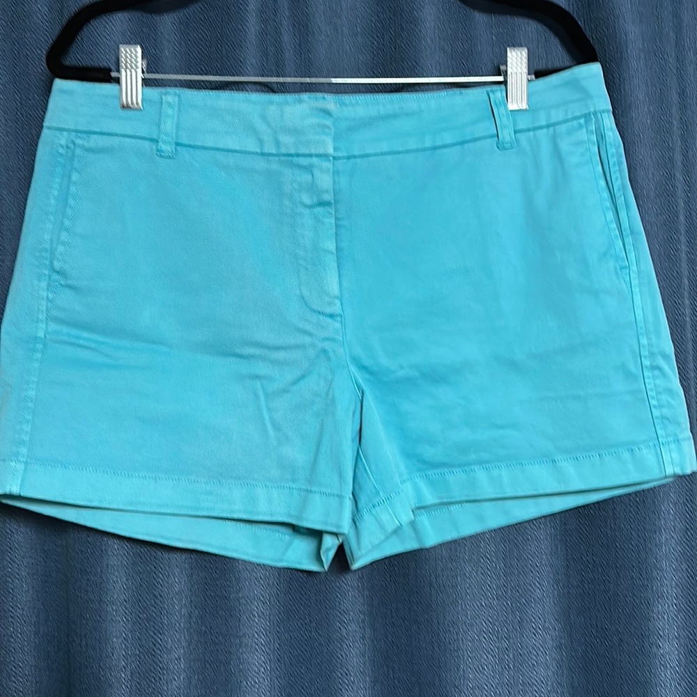J Crew turquoise shorts, size 12